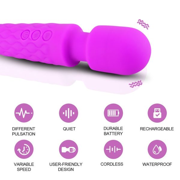 2020 Powerful AV Vibrator Magic Wand Vagina Clitoris Stimulator Vibrators Sex Toys for Women G Spot for Masturbator USB Dildo - Image 2