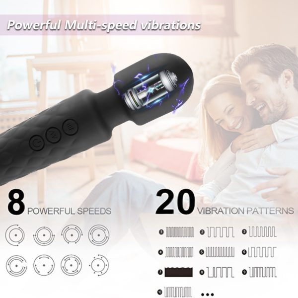 2020 Powerful AV Vibrator Magic Wand Vagina Clitoris Stimulator Vibrators Sex Toys for Women G Spot for Masturbator USB Dildo - Image 3