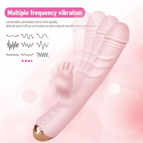 G Spot Rabbit Dildo Vibrator Sex Toys for Woman - Image 2