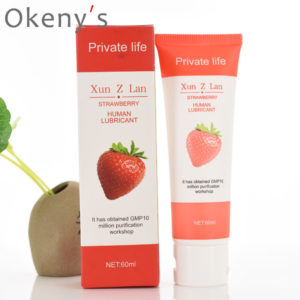 HOT KISS Lubricant Strawberry Cream Banana Cream Sex Lube Body Massage Oil Lubricant for Anal Sex Grease Oral Vaginal Love Gel